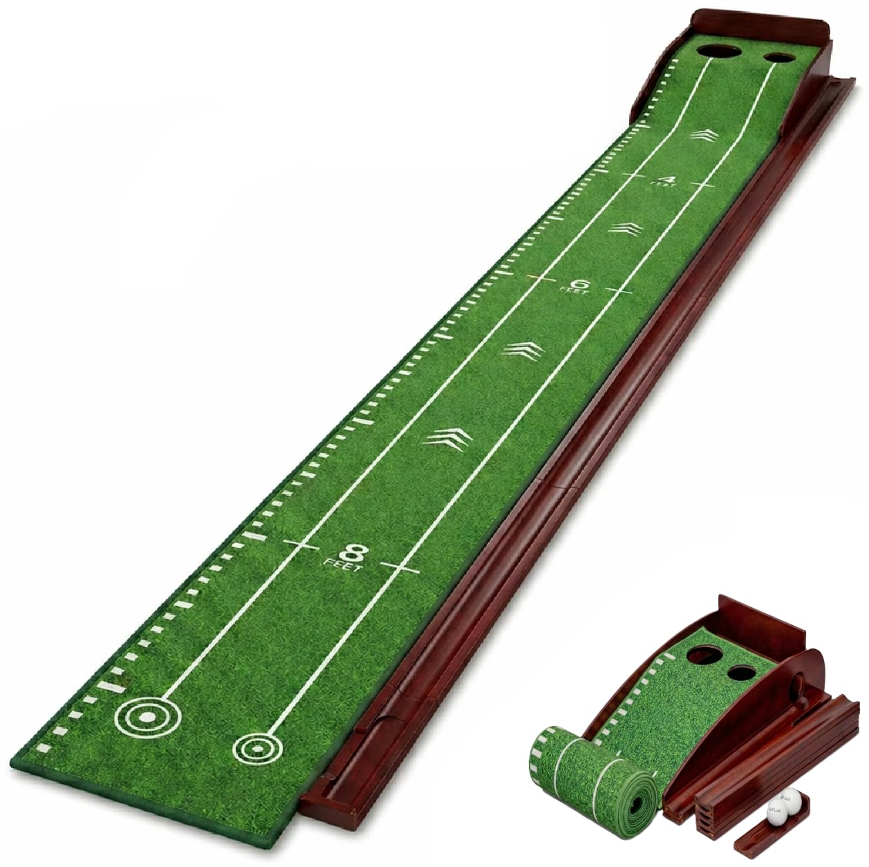 Amazon.com : Putt Luck Putting Green Indoor with Automatic Ball